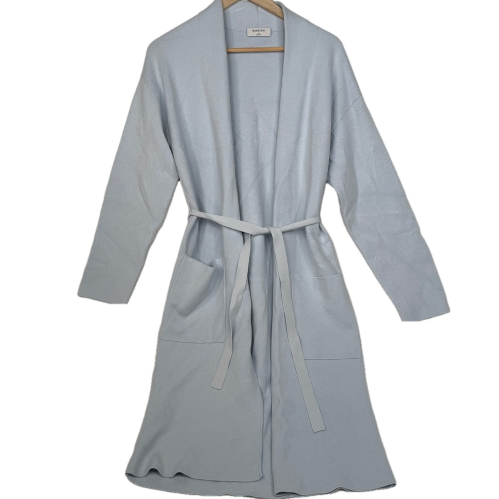 Babaton Ty Cardigan Long Sky Blue Medium